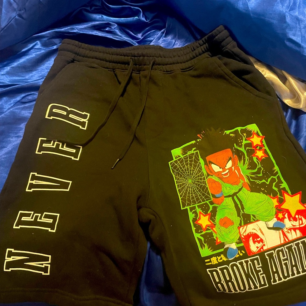 NBA YoungBoy ‘Never Broke Again’ Anime Themed Shorts- Black